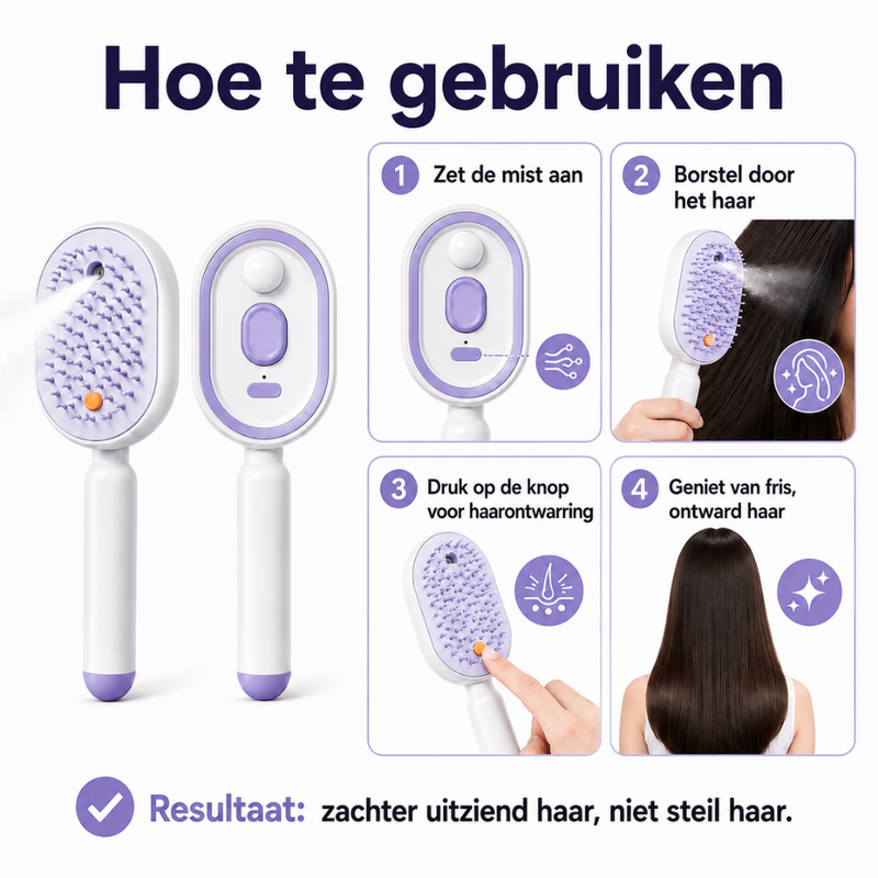 Zachte Massage Haarborstel