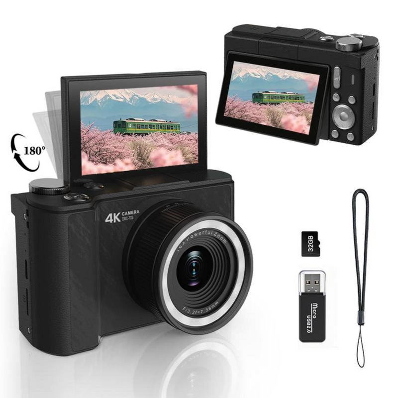NEW Y2K 4K Vlogcamera – Full Kit
