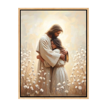 De Omhelzing van Jezus Canvas